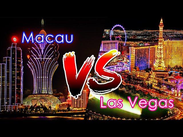 Macau vs Las Vegas Night View Comparison