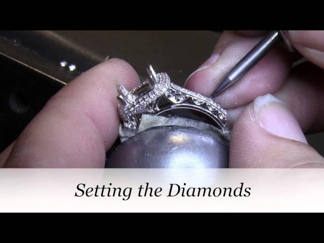 Cushion Cut Halo Engagement Ring - Making Carrie's Custom Engagement Ring - Vanessa Nicole Jewels