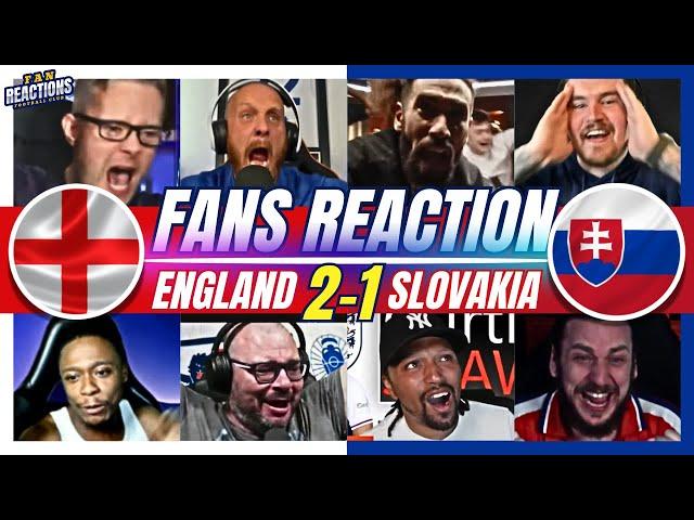 ENGLAND FANS CRAZYREACTION TO ENGLAND 2-1 SLOVAKIA | EURO 2024