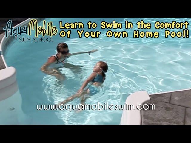 Learn to Swim At Home with AquaMobile Private Swim Lessons!