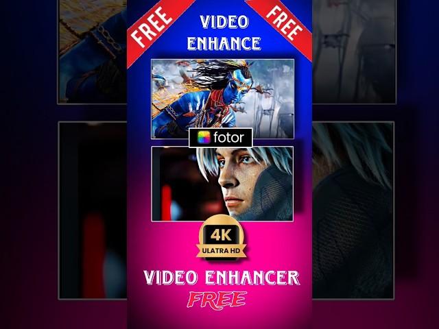 Best Free Video Enhancer App 2024 || normal video to 4K FULL HD || #videomaker #videoenhancerapp