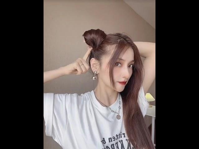 ️ Super Cute Hairstyle Tutorial #hairstyles #chinesehairstyles #koreanhairstyle #cutehairstyles