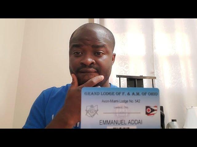 Evangelist Addai Shows his Freemason ID card. Contact him for genuine information if you wanna join