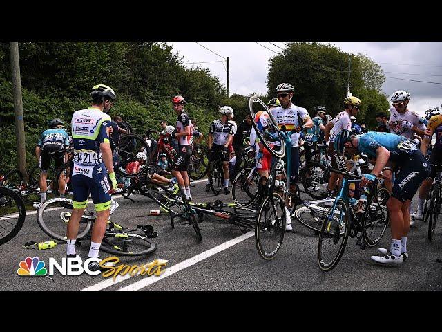 2021 Tour de France crash compilation | Cycling on NBC Sports