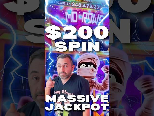 OMG $200 MO ROWS BONUS ON MO MO MO MUMMY FOR A MASSIVE JACKPOT #shorts #fyp #casino