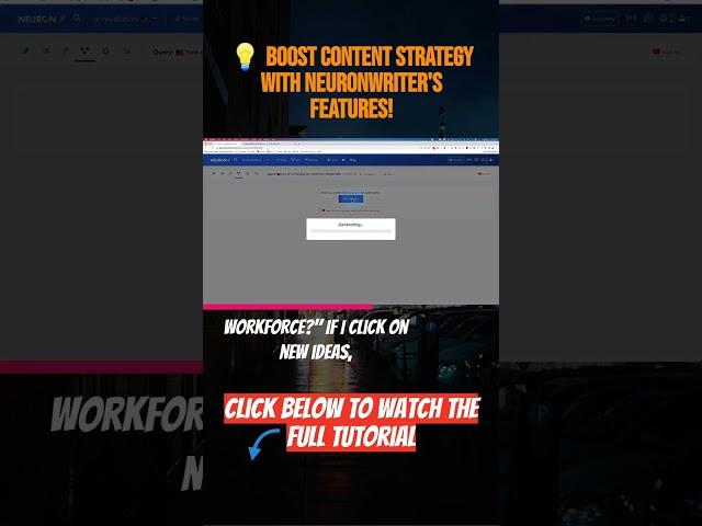  Boost Content Strategy with NeuronWriter's Features! #neuronwriter