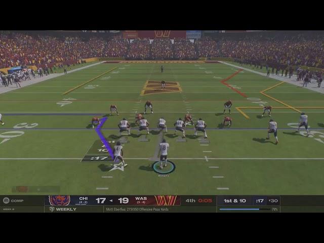 Keenan Allen game winner Da bears Madden 25