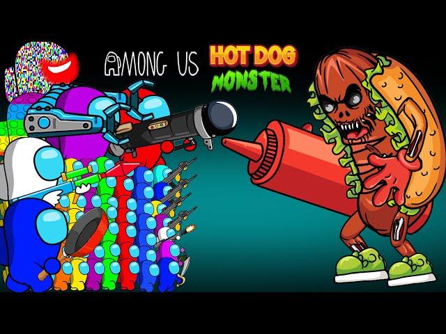 어몽어스 VS HOTDOG Monster | AMONG US ANIMATION