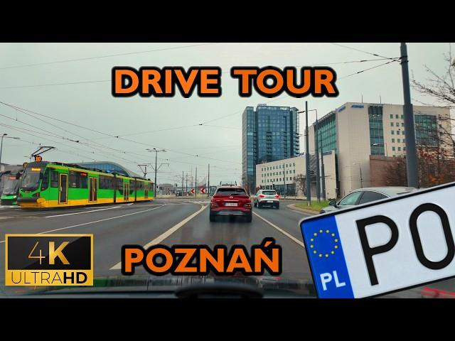 ⁴ᴷ⁶⁰  Poznan/Poland | Drive tour aroud Poznan (November 2024) [4K]