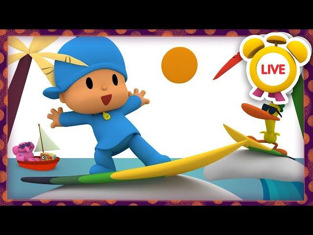 Vamos Surfar| DESENHOS ANIMADOS INFANTIS para crianças | Pocoyo ao VIVO