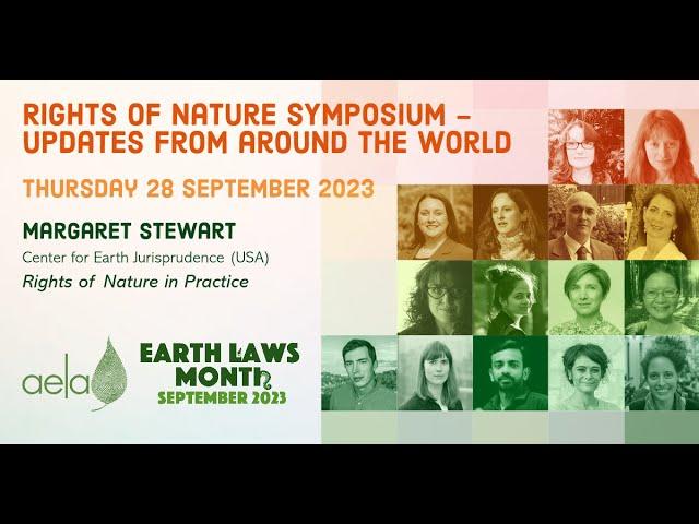 Margaret Stewart, Center for Earth Jurisprudence (USA) - 2023 Rights of Nature Symposium