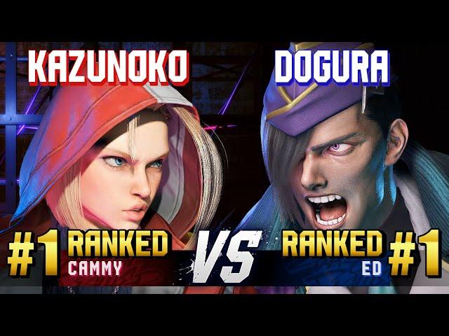 SF6 ▰ KAZUNOKO (#1 Ranked Cammy) vs DOGURA (#1 Ranked Ed) ▰ High Level Gameplay