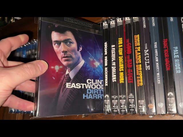 CLINT EASTWOOD Collection Overview TRIBUTE Video 4K Blu Ray DVD VHS Laserdisc Figures Posters