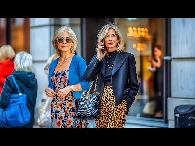 Elegance at Any Age: London's Over 50, 60, 70 Street Fashion