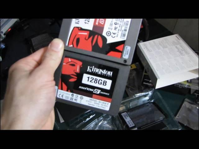 Kingston SSDnow V+ 128GB SSD Performance Upgrade Kit Unboxing & First Look Linus Tech Tips