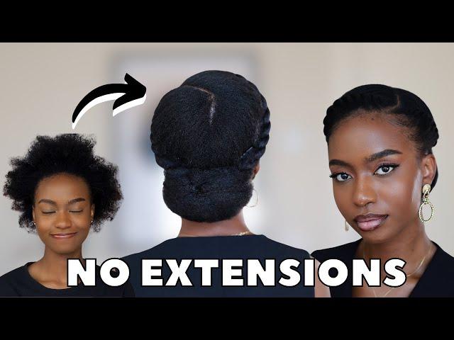 5 MINUTE SIMPLE WORK FRIENDLY 4C NATURAL HAIRSTYLE FOR BLACK WOMEN