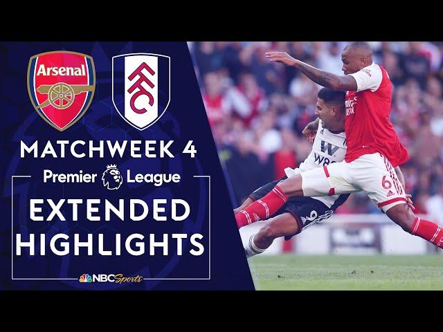 Arsenal v. Fulham | PREMIER LEAGUE HIGHLIGHTS | 8/27/2022 | NBC Sports