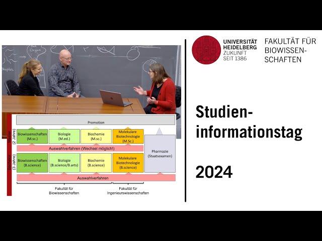 Studiengänge Biologie und Biowissenschaften | Studieninformationstag 2024 | UNI HEIDELBERG