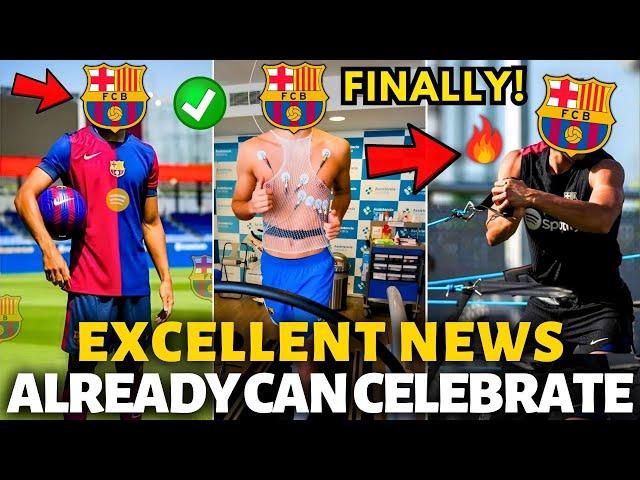 FINALLY! BARCELONA HAS JUST CONFIRMED THIS EXCELLENT NEWS! YOU CAN CELEBRATE NOW! BARCELONA NEWS!