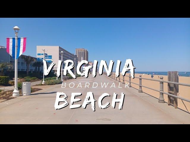 Virginia Beach Boardwalk | Walking Tour | 2024 #virginiabeach #walkingtour #walkingtour2024