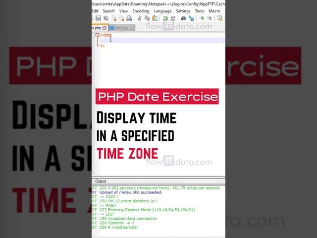 PHP get current date and time with time zone Code Example #shorts