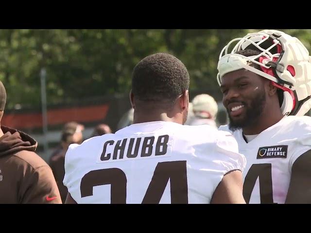 RAW Watch Nick Chubb return to Browns practice