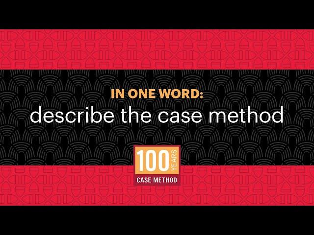 In a Word: The Case Method