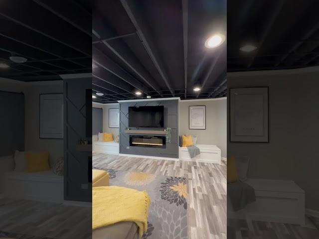 Stunning Basement Remodel Revealed #shorts #remodel #basement