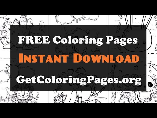 Forest animals coloring pages