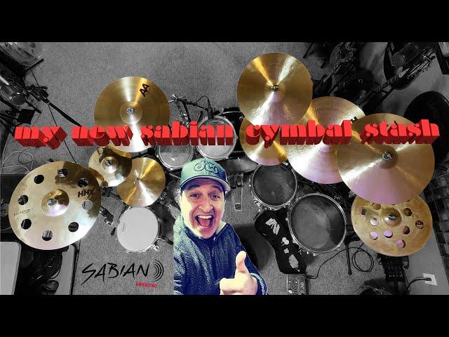 Nick D'Virgilio - My new Sabian Cymbal stash