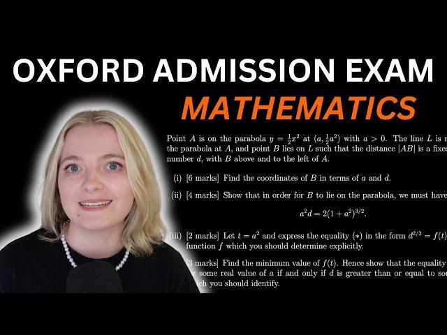 An Oxford Mathematics Exam Question
