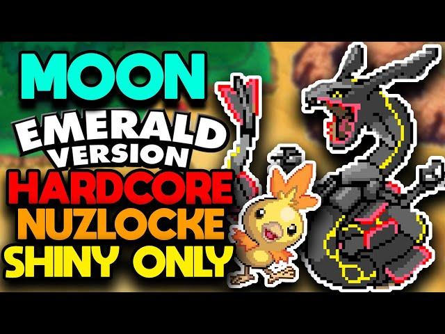 Pokemon MOON EMERALD Hardcore Nuzlocke - SHINY ONLY! (No Overleveling, No Items)