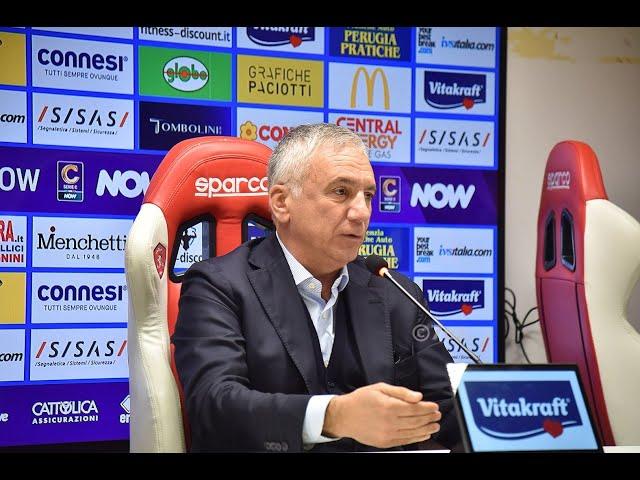 PERUGIA CALCIO | CONFERENZA STAMPA DIRETTORE GENERALE MAURO MELUSO