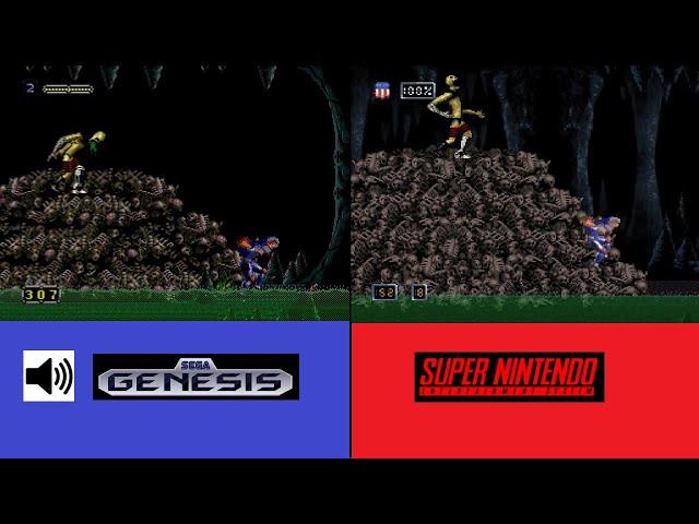 SNES vs Genesis Doom troopers playthrough