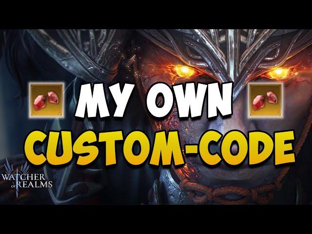 Custom-Gem-Code I Wor Championship Win I Watcher of Realms