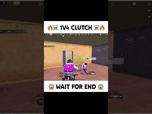 1v4 Clutch Wait For End || #shorts #bgmi #pubgmobile