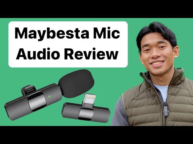 Amazon’s Choice Lav Mic: Outdoor audio review of Maybesta Wireless Lavalier Microphone for Iphone