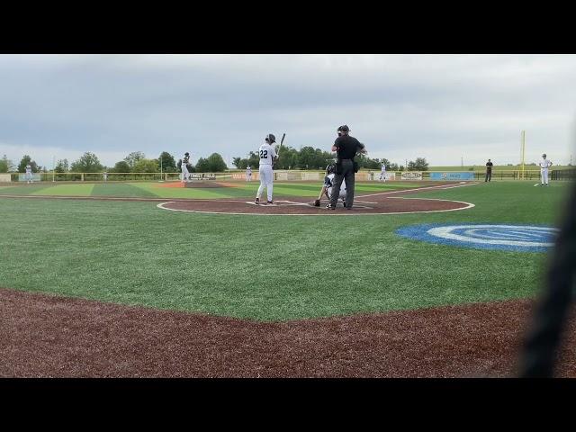 Zach Gilbert highlights from 6/7/24, Perfect Game  Marion Iowa vs. Mavs National 17u.