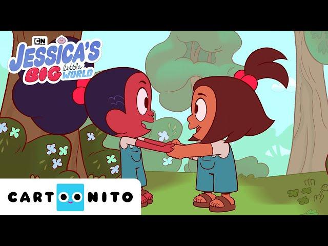 Twin Friends | Jessica's Big Little World | @cartoonito | Cartoons for Kids