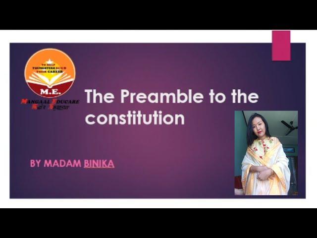 THE PREAMBLE TO THE CONSTITUTION | BY MADAM BINIKA