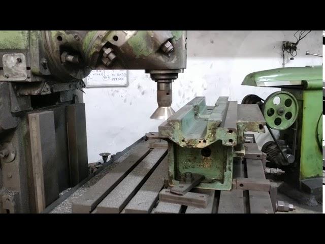 WMW CENTRELESS GRINDING MACHINE SLIDE REPAIRING AND REDESIGNING # VISHAL MACHINE TOOLS # RAJKOT