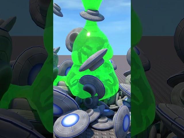 raining SLIME, UFO and LEGO BRICKS in roblox #shorts