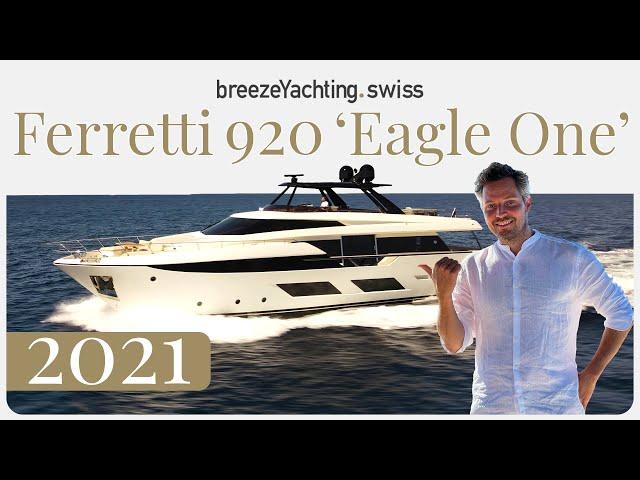 €6.490.000 ex Vat - 2021 Ferretti 920 'Eagle One'