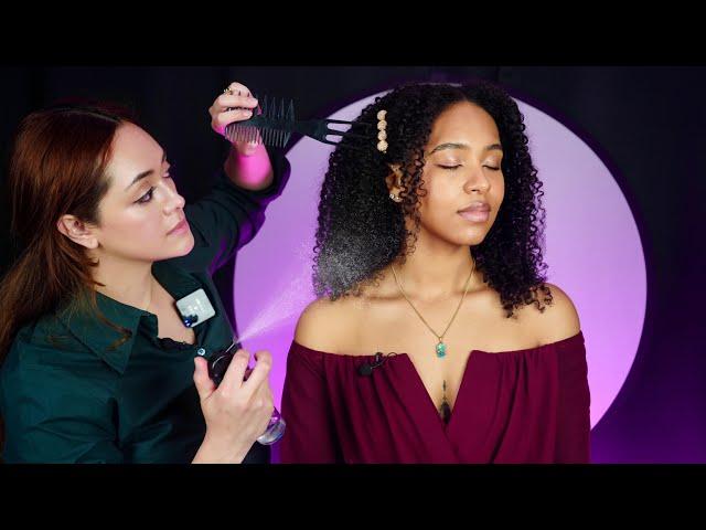 ASMR Perfectionist Photographer: Curly Hair Fixing, Makeup TouchUp, Final Touches | Soft Spoken