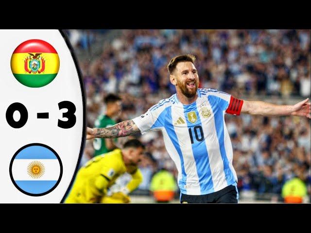 Argentina vs Bolivia 3-0 Highlights & All goals | World Cup Qualifiers 2026