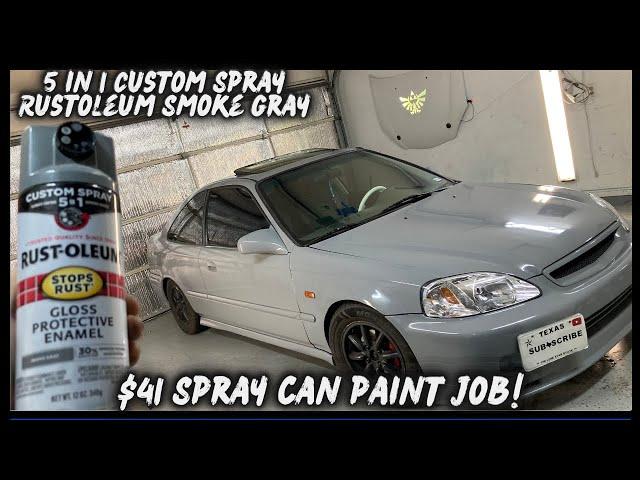 NEW RUSTOLEUM 5 IN 1 SPRAY PAINT TEST + $41 PAINT JOB THEN CAR SHOW!