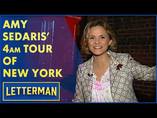 Amy Sedaris Takes Dave On A Tour Of New York At 4am | Letterman