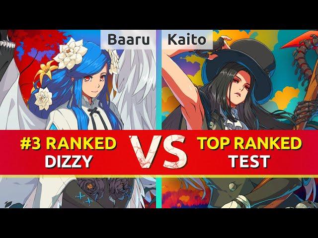 GGST ▰ Baaru (#3 Ranked Dizzy) vs Kaito (TOP Ranked Testament). High Level Gameplay