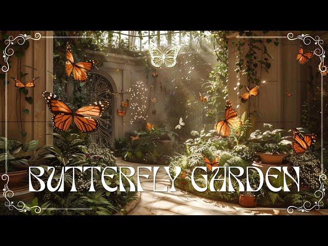 BUTTERFLY GARDEN | 4K Insect World | Relax Your Mind with PIANO - BIRD & STREAM AMBIENCE - #24