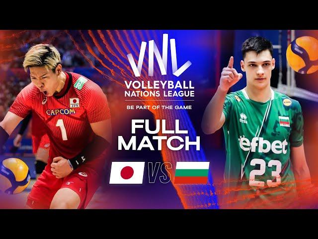 Nishida ends 3-Set Thriller  Japan vs. Bulgaria - Full Match | Men's VNL 2023